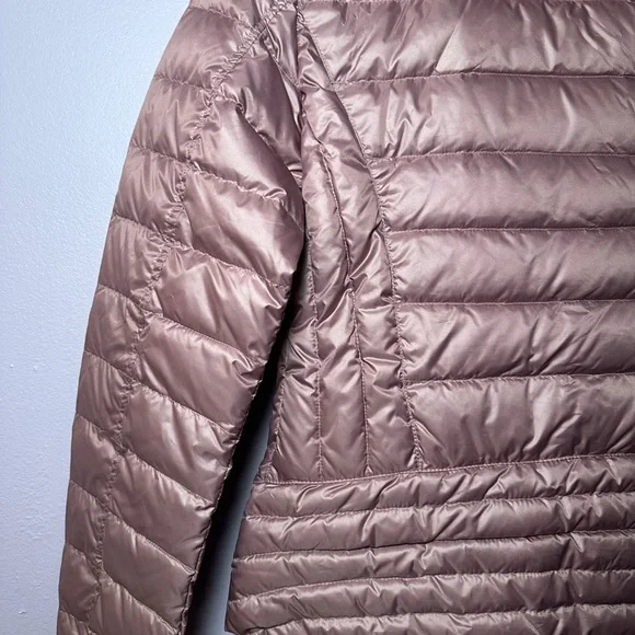 Kenneth Cole Women’s Mauve Pink Down Ruched Packable Jacket | M - Picture 6 of 8